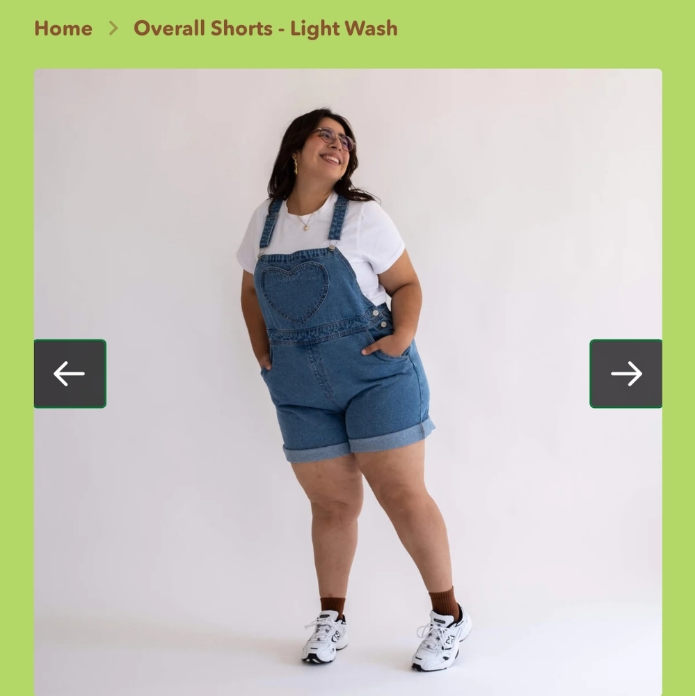 Shiny by nature denim overall shorts